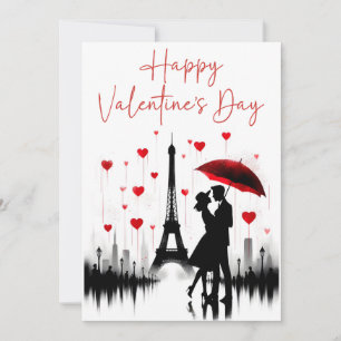 Cartão De Festividades Namorados de Torre Eiffel em Paris