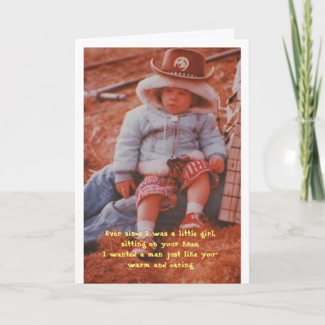 Cartão De Festividades Namorados - Desde que eu era uma garotinha, sentad (Frente)