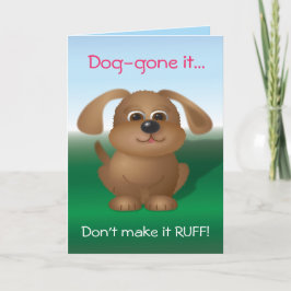 Cartão De Festividades Namorados do cachorrinho