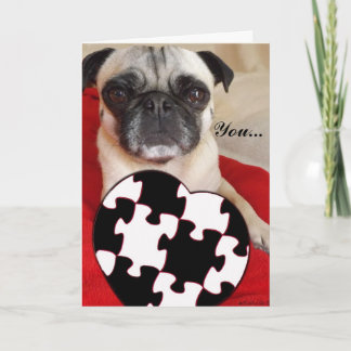 Cartão De Festividades Namorados do Pug