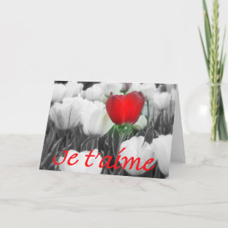 Cartão De Festividades Namorados do t'aime de Je