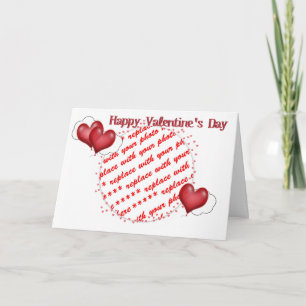 Cartão De Festividades Namorados dos Corações dos Balões - Em breve estar