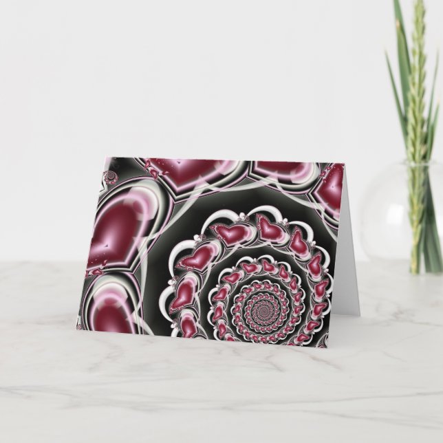 Cartão De Festividades Namorados escuros (Frente)