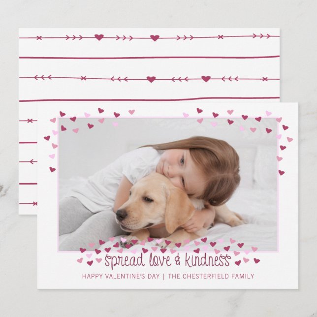 Cartão De Festividades Namorados ESPALHAM AMOR E ADVERTÊNCIA Foto (Frente/Verso)