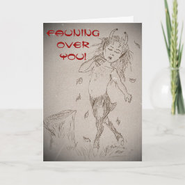 Cartão De Festividades Namorados Fauning sobre você