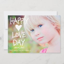 Cartão De Festividades Namorados felizes brancos do dia do amor 311