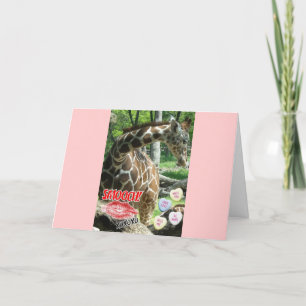 Cartão De Festividades Namorados Giraffe