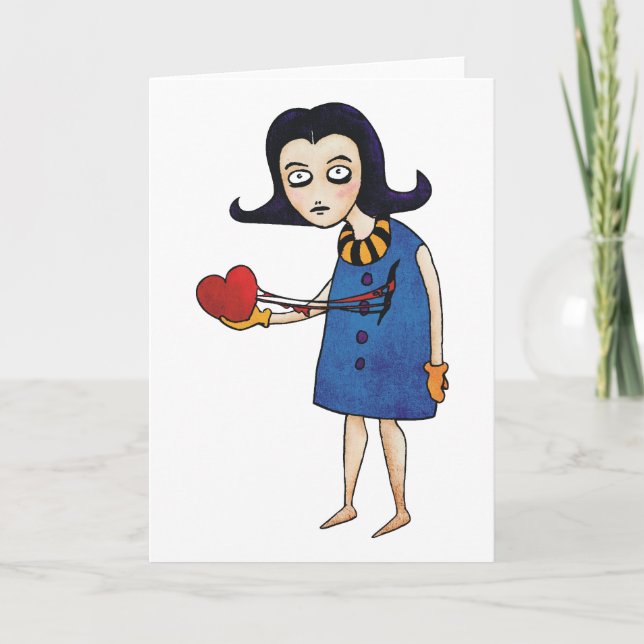 Cartão De Festividades Namorados góticos (Frente)