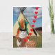 Cartão De Festividades Namorados Indígena Indígena Americana Engraçado (Frente)