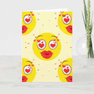 Cartão De Festividades Namorados kiss Emoji