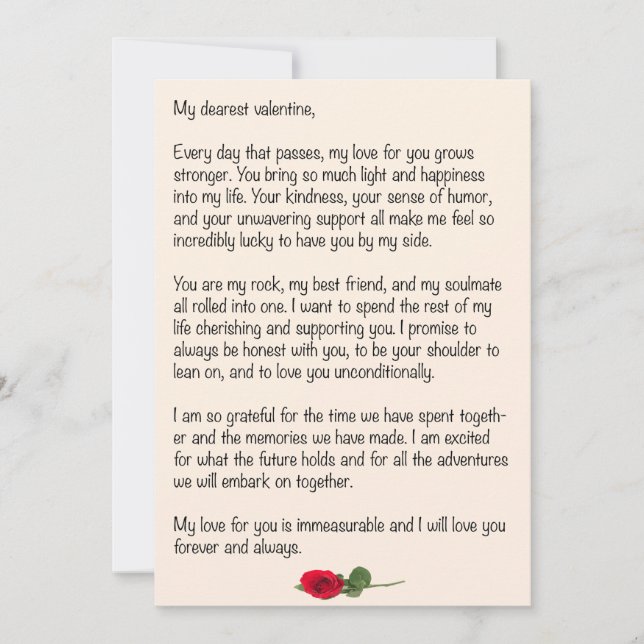 Cartão De Festividades Namorados mais caro (Frente)