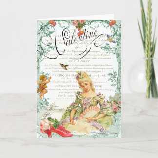 Cartão De Festividades Namorados Marie Antoinette