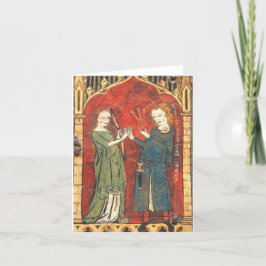Cartão De Festividades Namorados medieval