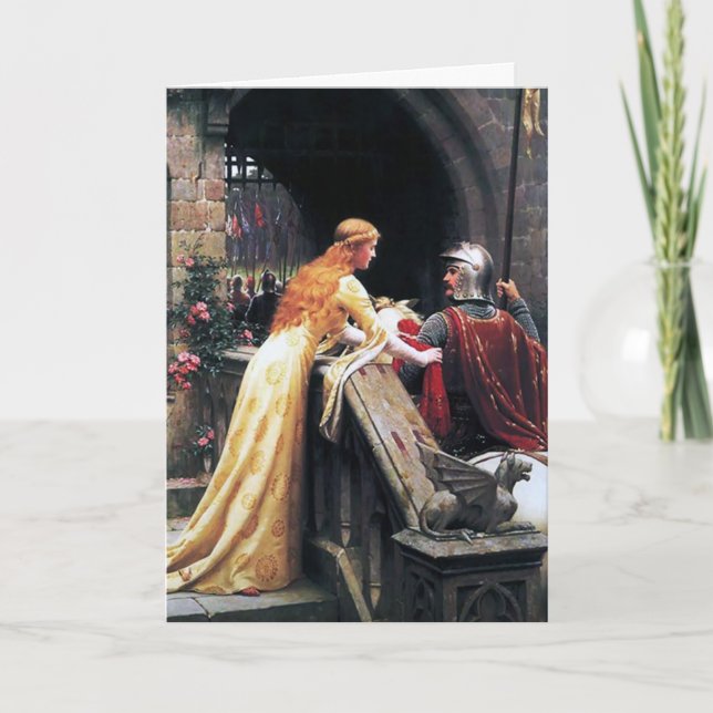 Cartão De Festividades Namorados medieval (Frente)