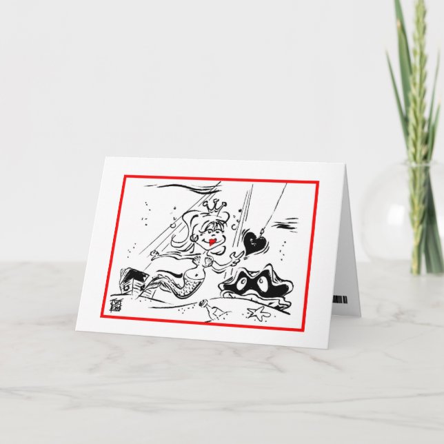 Cartão De Festividades Namorados: O "GANCHO, LINHA & AFUNDA-A " (Frente)