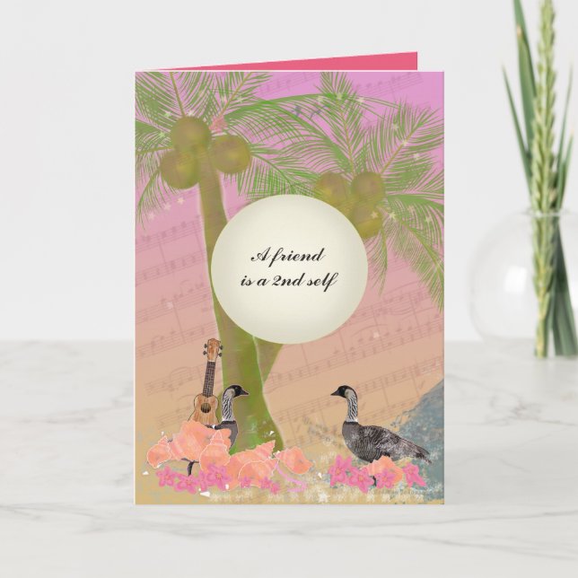 Cartão De Festividades Namorados para uma amigo-Amizade, amigos sempre (Frente)