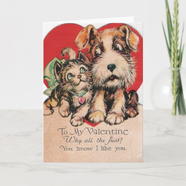 Cartão De Festividades Namorados Por Que Todo O Fusco? (Frente)