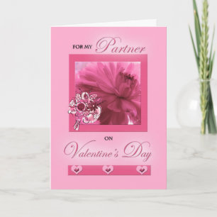 Cartão De Festividades Namorados Rosa Daisy para Parceiro de Vida