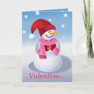 Cartão De Festividades Namorados Snowman