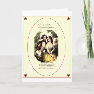 Cartão De Festividades Namorados Vintage - Amor Shakespearean,