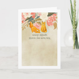 Cartão De Festividades Namorados Você Virar Meu Mundo De Cabeça Para Baix