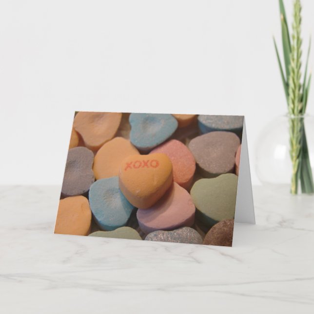 Cartão De Festividades Namorados XOXO (Frente)