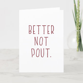 Cartão De Festividades Não é melhor resmungar