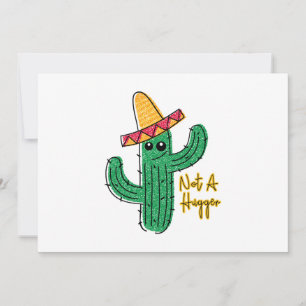 Cartão De Festividades Não É Um Cactus Mexicano Sombrero