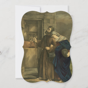 Cartão De Festividades Não há espaço no Rico Inn Vintage que corta o Nata