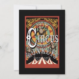 Cartão De Festividades Não Meu Circo, Não Meus Macacos