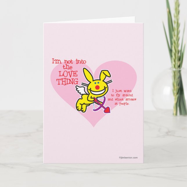 Cartão De Festividades Não Na Coisa Do Amor (Frente)