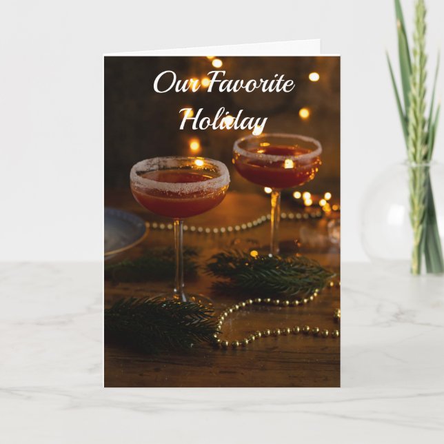 CARTÃO DE FESTIVIDADES NÃO PODE ESPERAR CELEBRAR O FÉRIO COM "VOCÊ" (Frente)