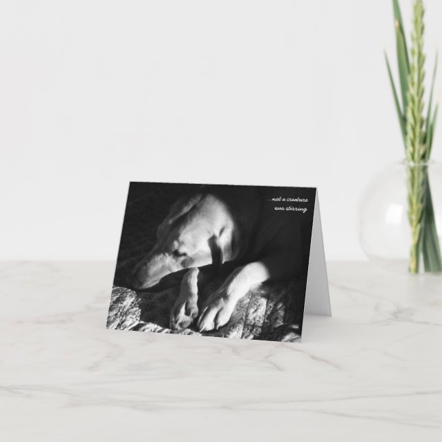 Cartão De Festividades … não uma criatura estava agitando (Frente)