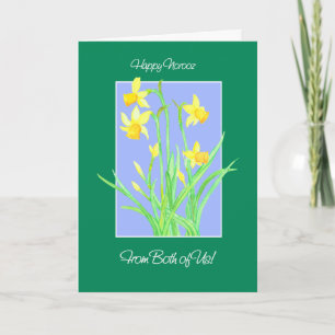 Cartão De Festividades Narcisos Bonitos 'De Nós Dois' Norooz