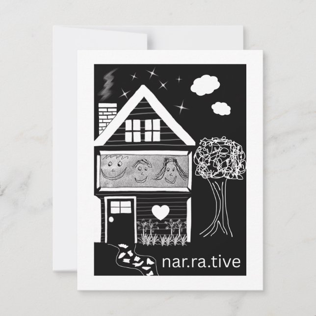 Cartão De Festividades Narrativa (Frente)