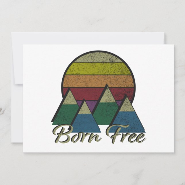 Cartão De Festividades Nascer livre (Frente)