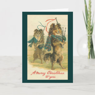 Cartão De Festividades natais vintages