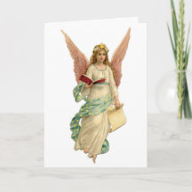 Natais vintages Anjo com Livro