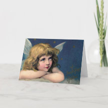 Natais vintages Anjo e Estrelas Douradas