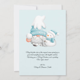 Cartão De Festividades Natais vintages de Aquarela