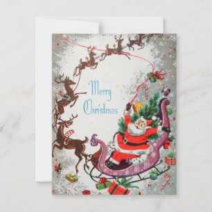 Cartão De Festividades Natais vintages E Rebelde