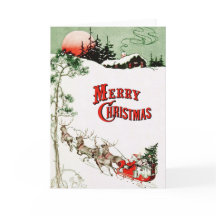 Natais vintages Eve, Papai noel e Rena