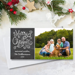 Cartão De Festividades Natais vintages Foto de caligrafia