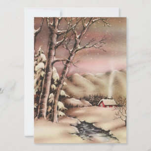 Cartão De Festividades Natais vintages House