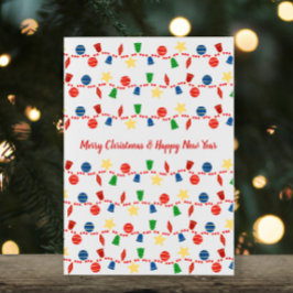 Cartão De Festividades Natais vintages ornamentos de granja