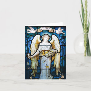Cartão De Festividades Natais vintages, Peace Angel por William Morris