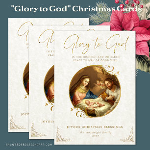 Cartão De Festividades Natais vintages Religiosos Natividade Jesus