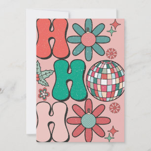 Cartão De Festividades Natais vintages Retro Família HoHo Phot