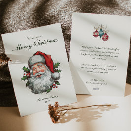 Cartão De Festividades Natais vintages tradicionais