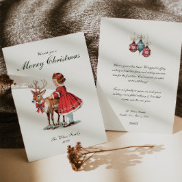 Cartão De Festividades Natais vintages tradicionais